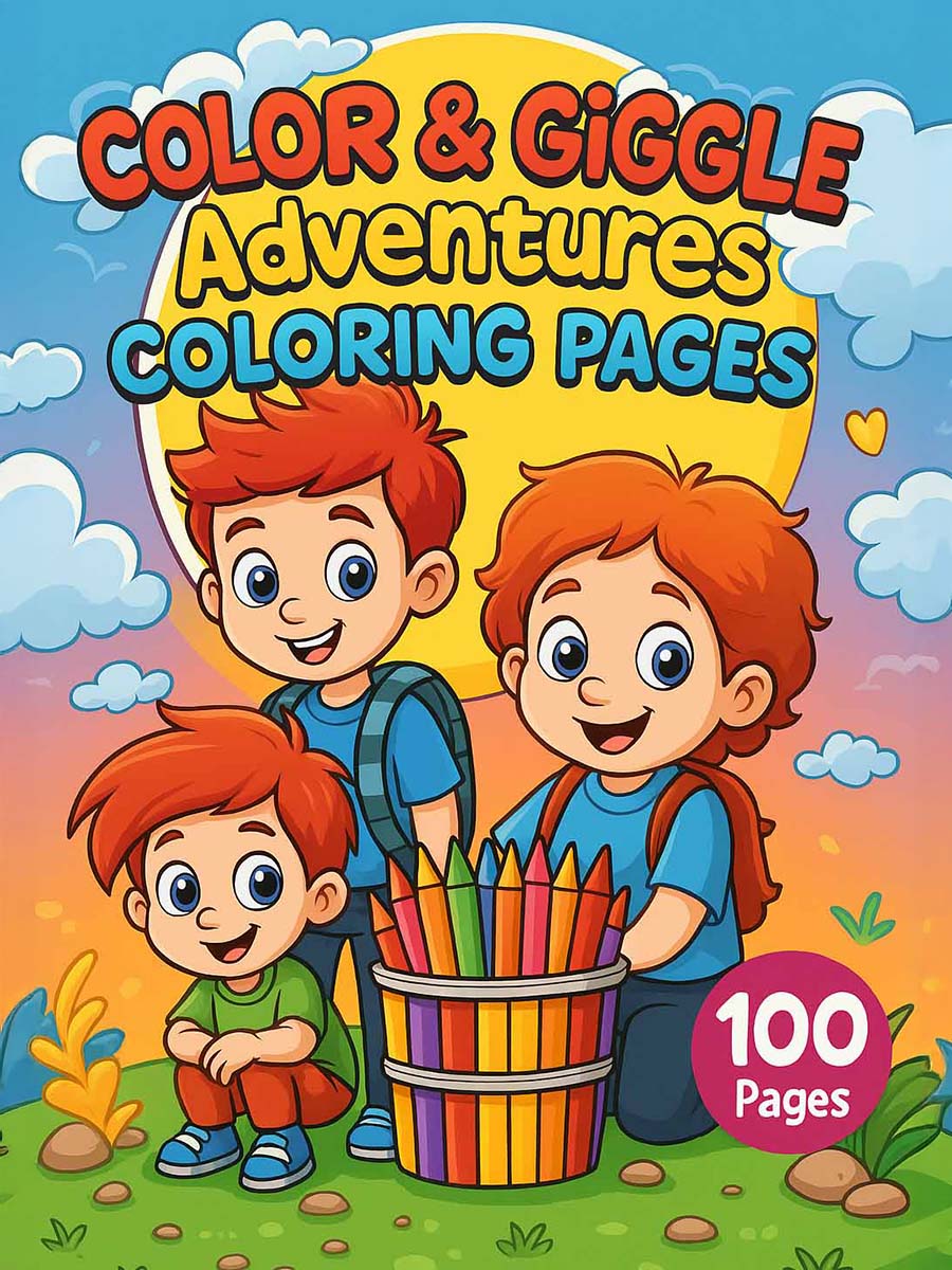 Color & Giggle Adventures - 100 Kids Coloring Pages 1 Color & Giggle Adventures - 100 Kids Coloring Pages