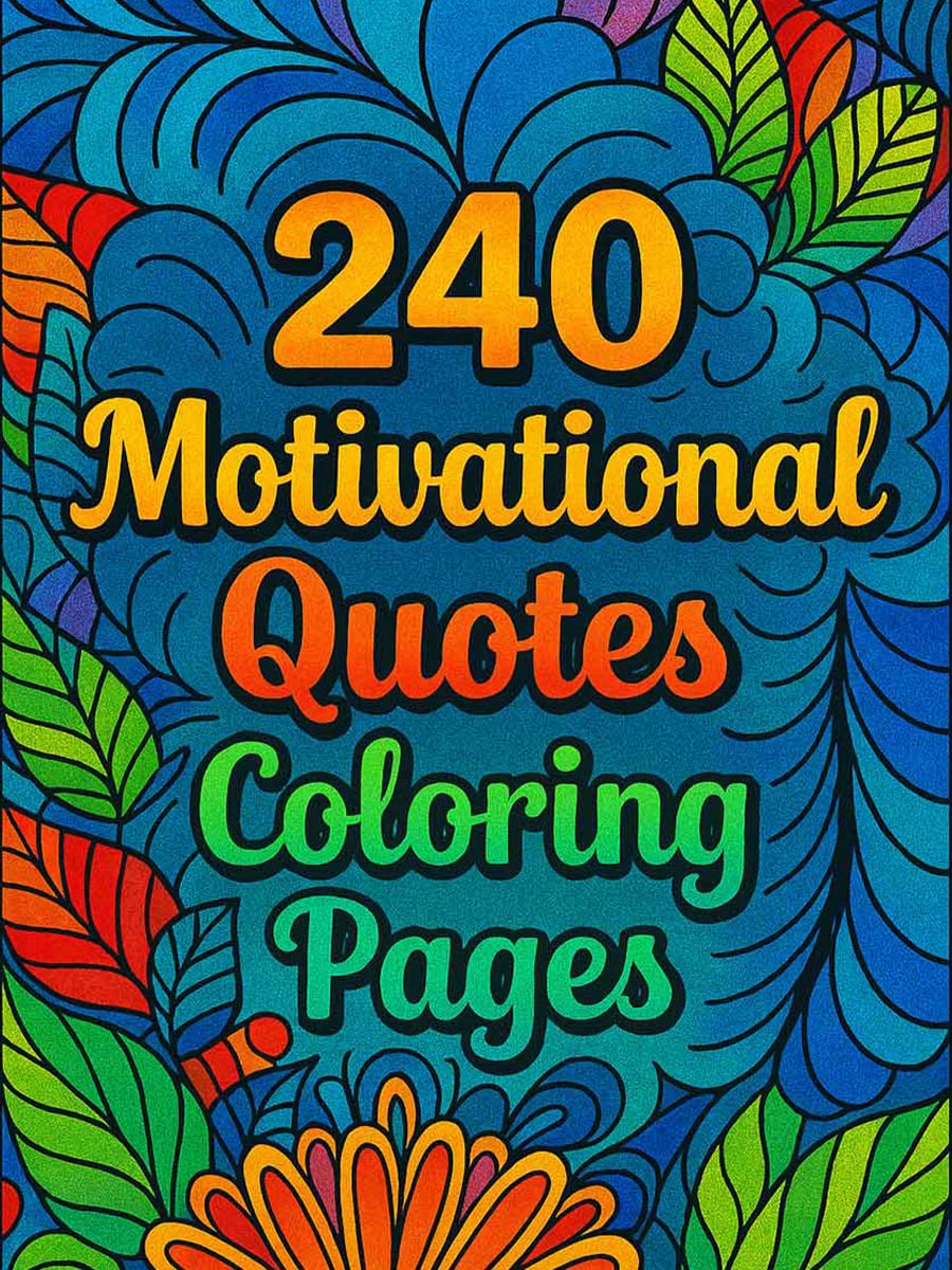 240 Motivational Quotes - Coloring Pages 1 240 Motivational Quotes - Coloring Pages