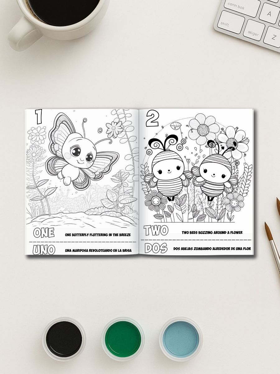 Bilingual Numbers in the Garden 3 Bilingual Numbers in the Garden - Image 3