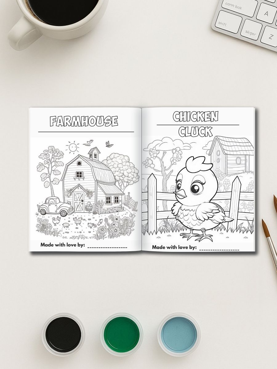 Farm Animal and Sounds Coloring Pages 3 Farm Animal and Sounds Coloring Pages - Image 3