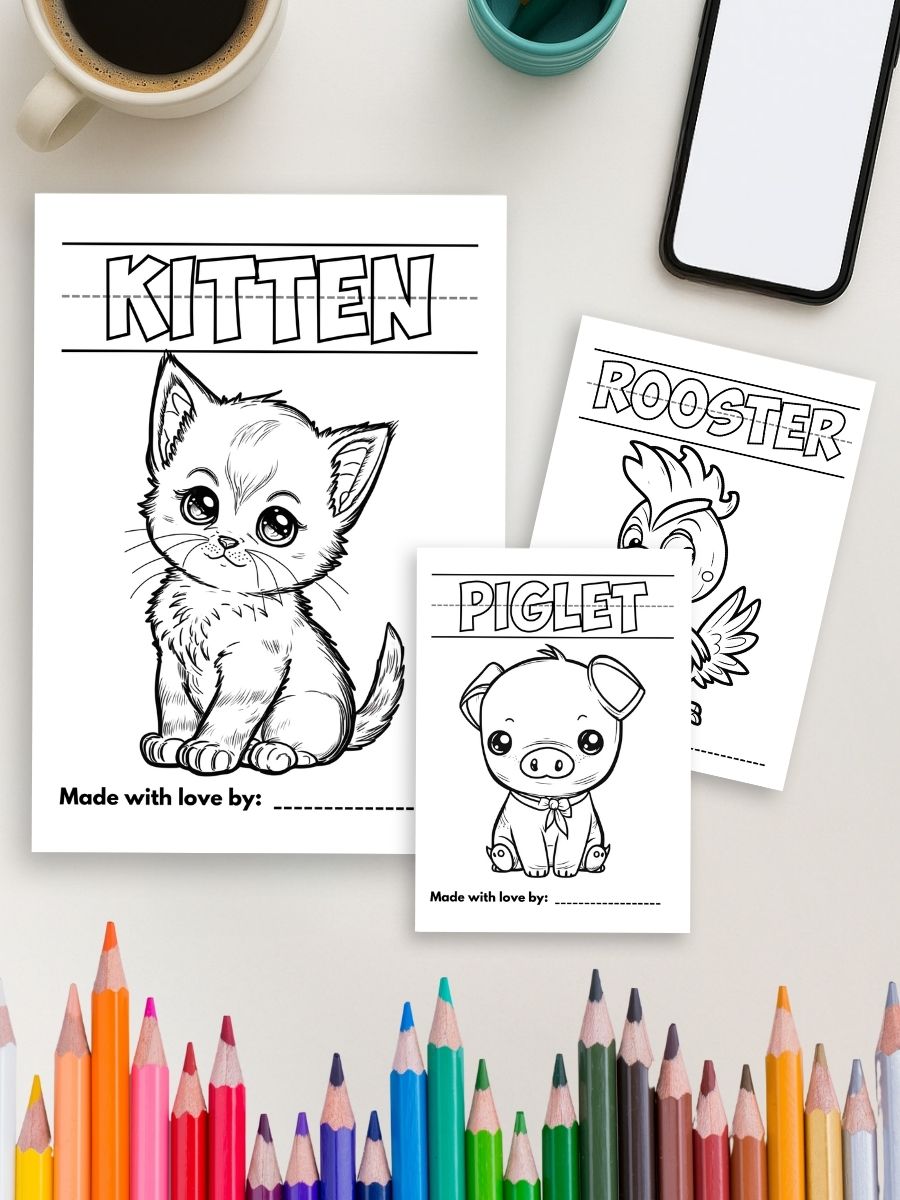 My First Farmhouse Animals (12 Pages) 4 My First Farmhouse Animals (12 Pages) - Image 4