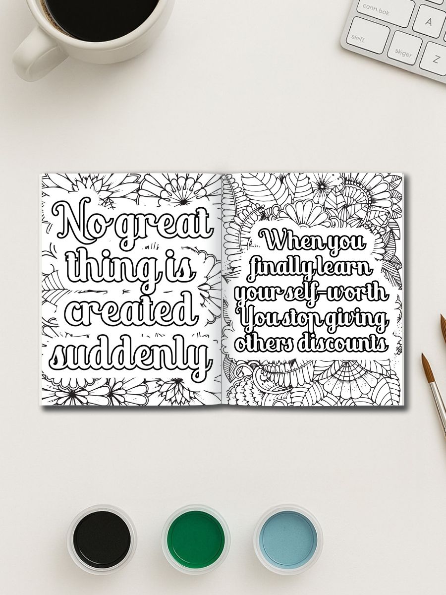 240 Motivational Quotes - Coloring Pages 3 240 Motivational Quotes - Coloring Pages - Image 3