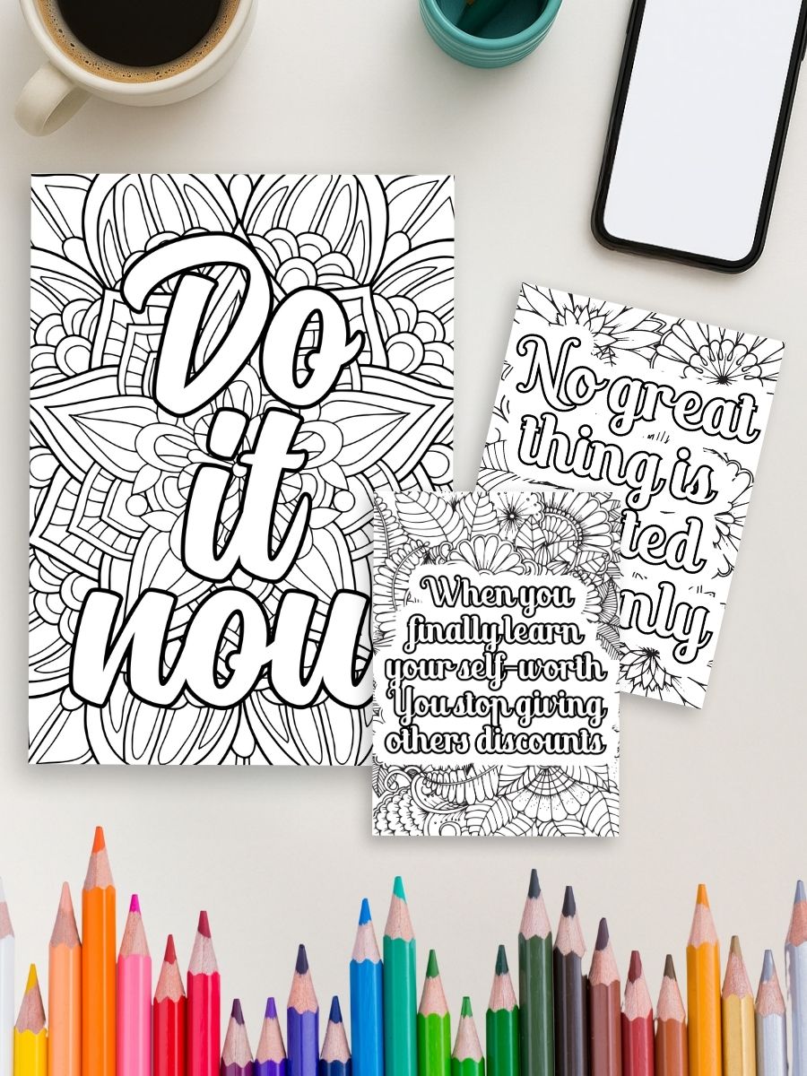240 Motivational Quotes - Coloring Pages 4 240 Motivational Quotes - Coloring Pages - Image 4