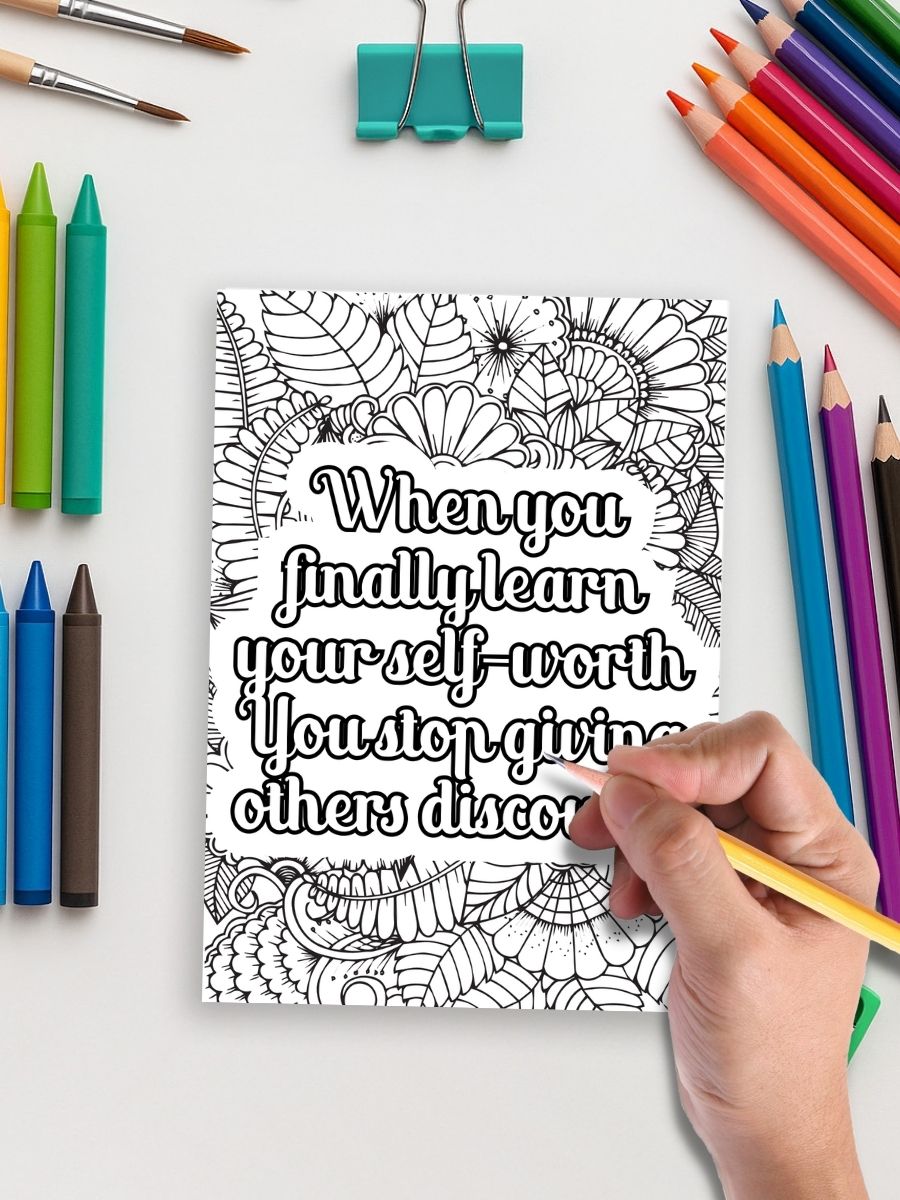 240 Motivational Quotes - Coloring Pages 5 240 Motivational Quotes - Coloring Pages - Image 5