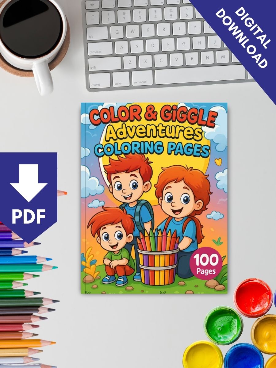 Color & Giggle Adventures - 100 Kids Coloring Pages 2 Color & Giggle Adventures - 100 Kids Coloring Pages - Image 2