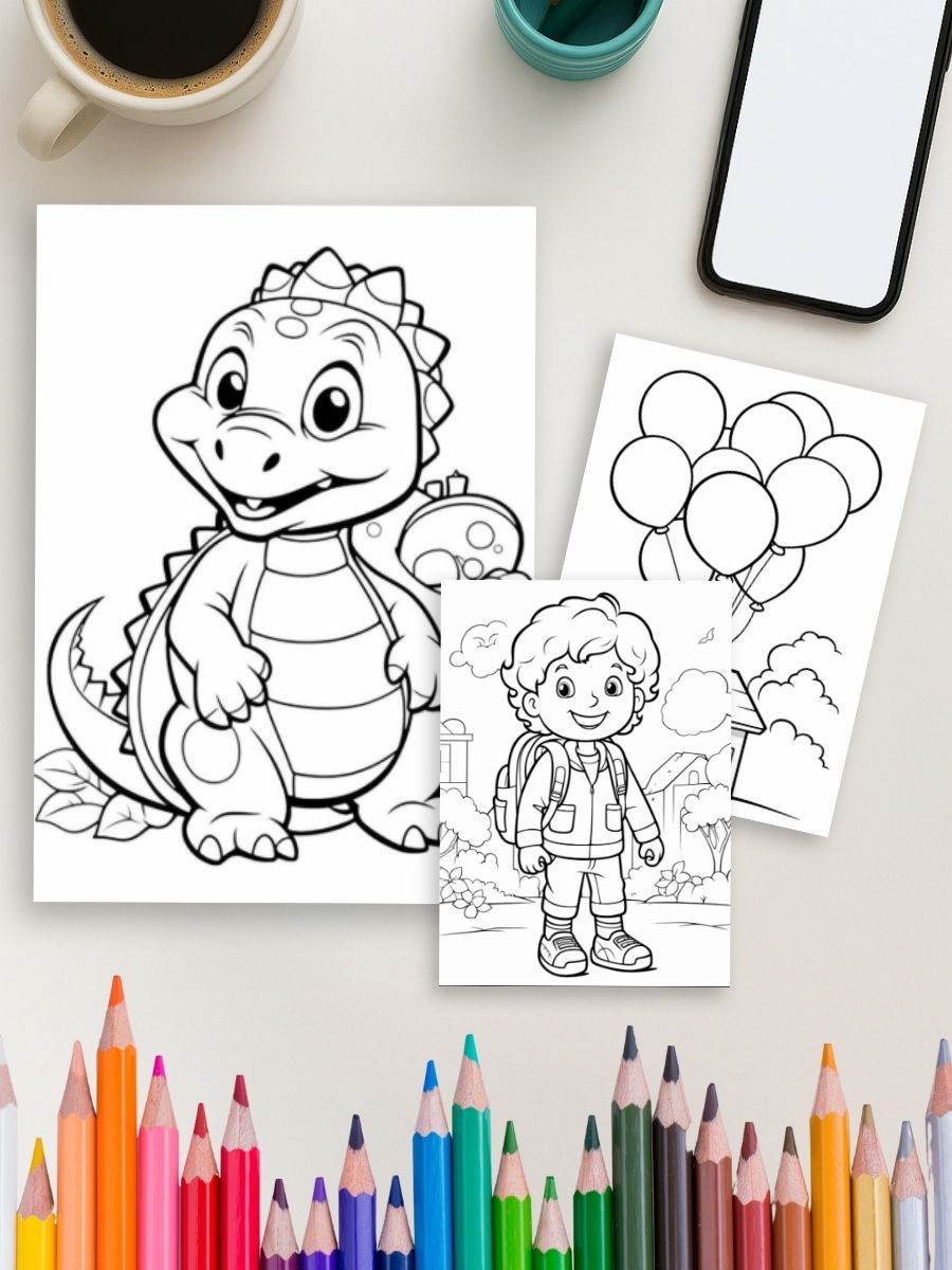 Playtime Color World - 100 Kids Coloring Pages 4 Playtime Color World - 100 Kids Coloring Pages - Image 4