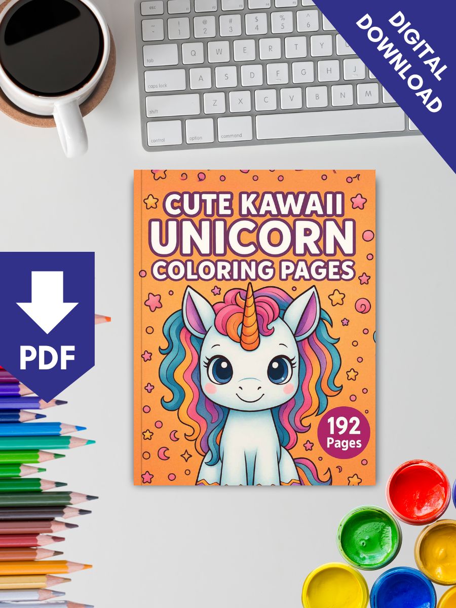 Cute Kawaii Unicorn Coloring Pages (192 Pages) 2 Cute Kawaii Unicorn Coloring Pages (192 Pages) - Image 2