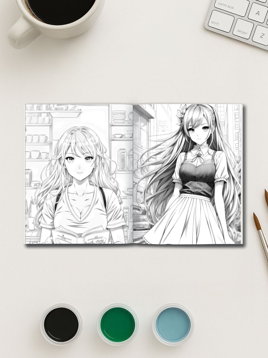 Anime Dream World – 93 Cute Anime Girl Coloring Pages 3 Anime Dream World – 93 Cute Anime Girl Coloring Pages - Image 3