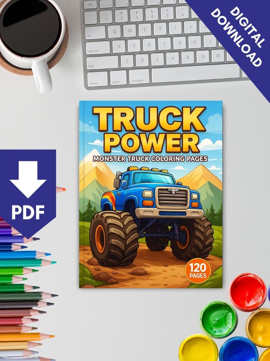 Truck Power – 120 Monster Truck Coloring Pages 2 Truck Power – 120 Monster Truck Coloring Pages - Image 2