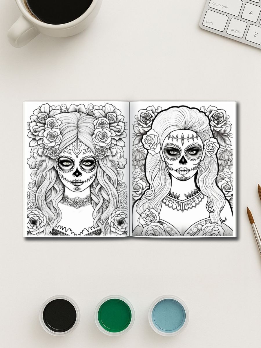 Sugar Skull Queens – 50 Feminine Skull Designs 3 Sugar Skull Queens – 50 Feminine Skull Designs - Image 3