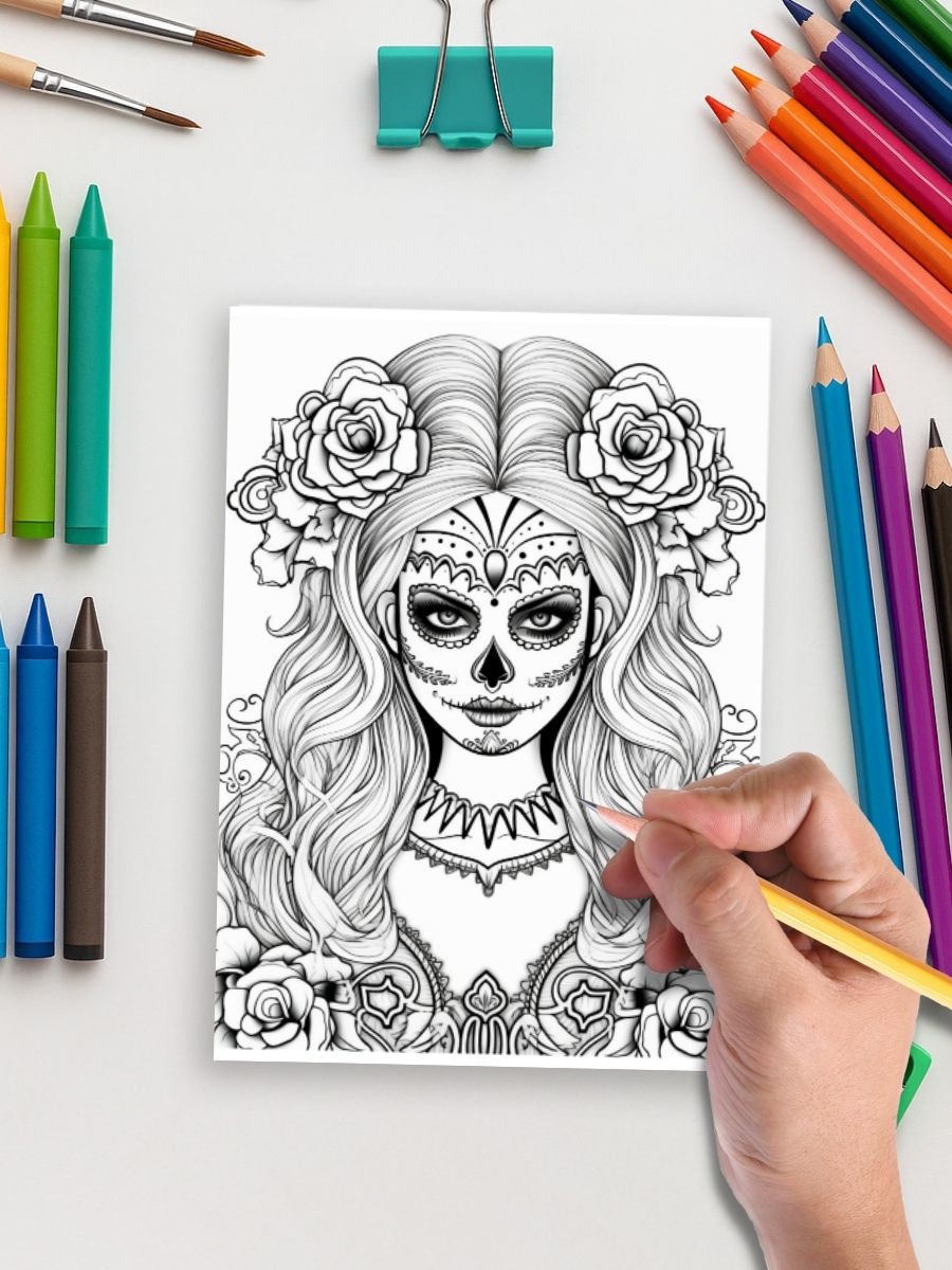 Sugar Skull Queens – 50 Feminine Skull Designs 5 Sugar Skull Queens – 50 Feminine Skull Designs - Image 5