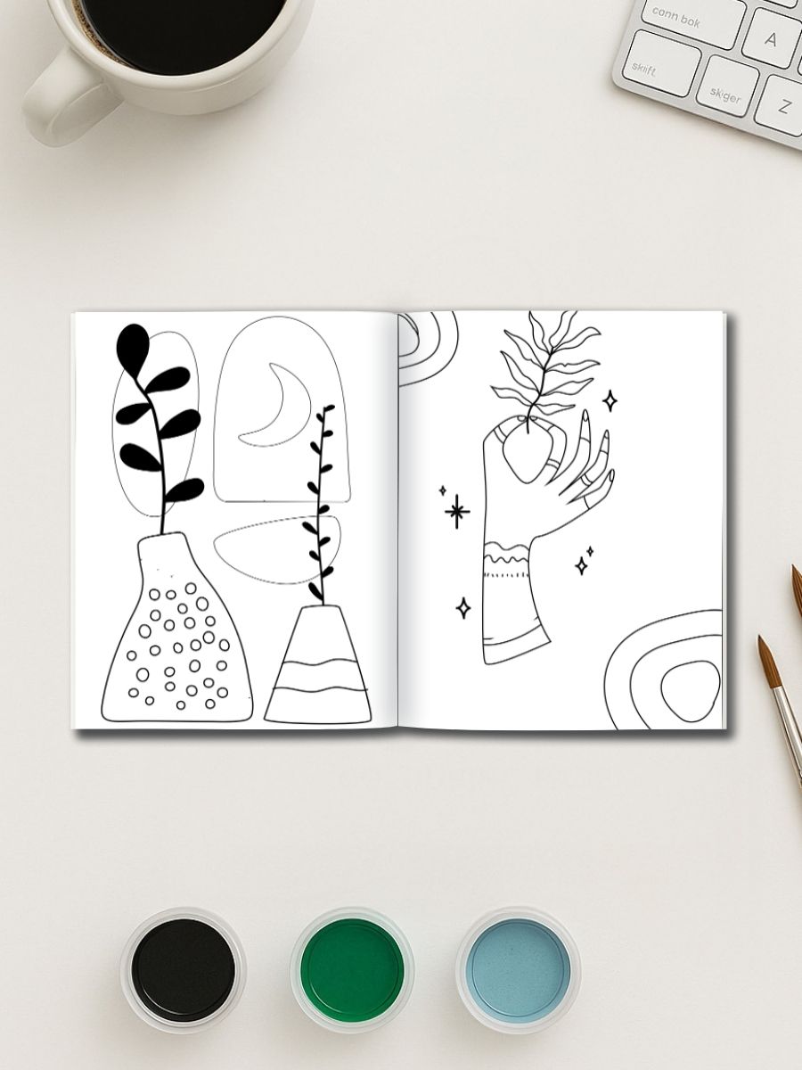 Boho Minimal – 110 Clean & Stylish Coloring Pages 3 Boho Minimal – 110 Clean & Stylish Coloring Pages - Image 3