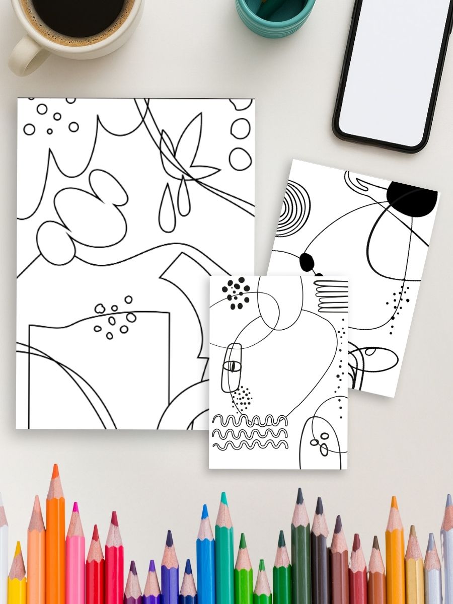 Boho Minimal – 110 Clean & Stylish Coloring Pages 4 Boho Minimal – 110 Clean & Stylish Coloring Pages - Image 4