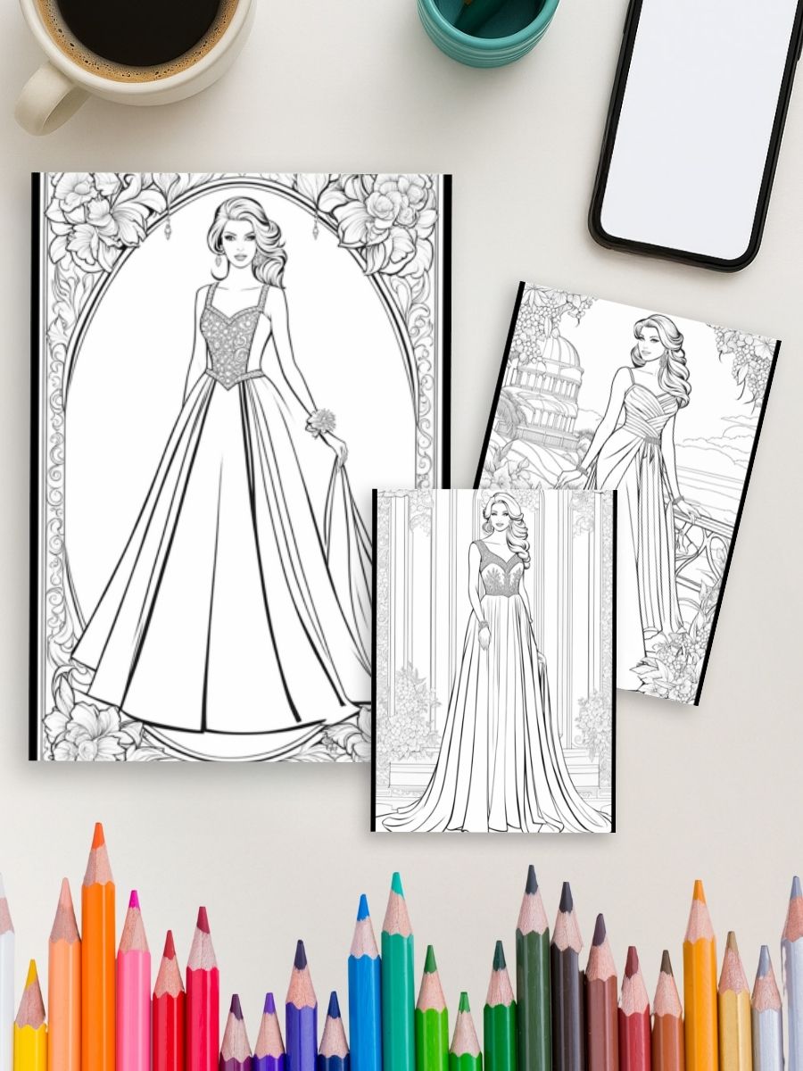 Fashion Vibes – 1357 Girl Power Coloring Pages 4 Fashion Vibes – 1357 Girl Power Coloring Pages - Image 4