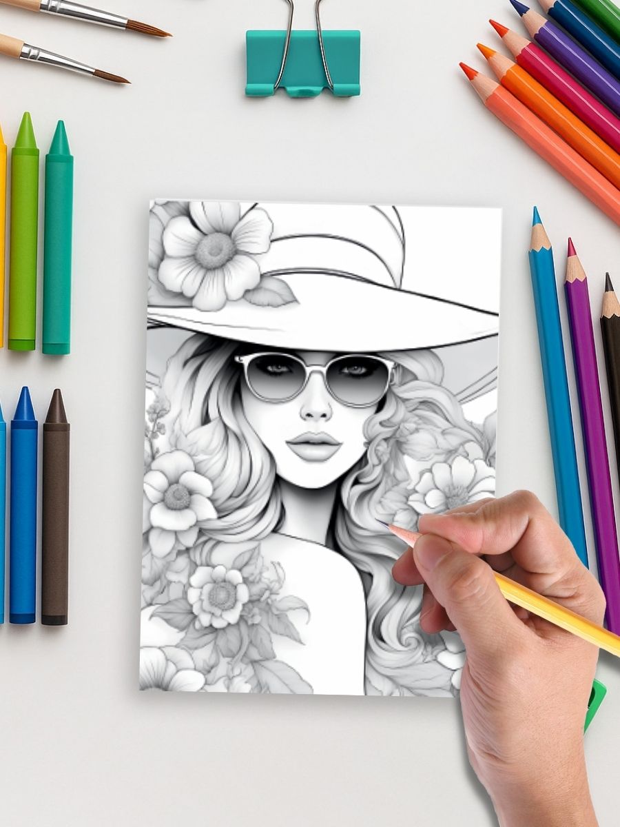 Fashion Vibes – 1357 Girl Power Coloring Pages 5 Fashion Vibes – 1357 Girl Power Coloring Pages - Image 5