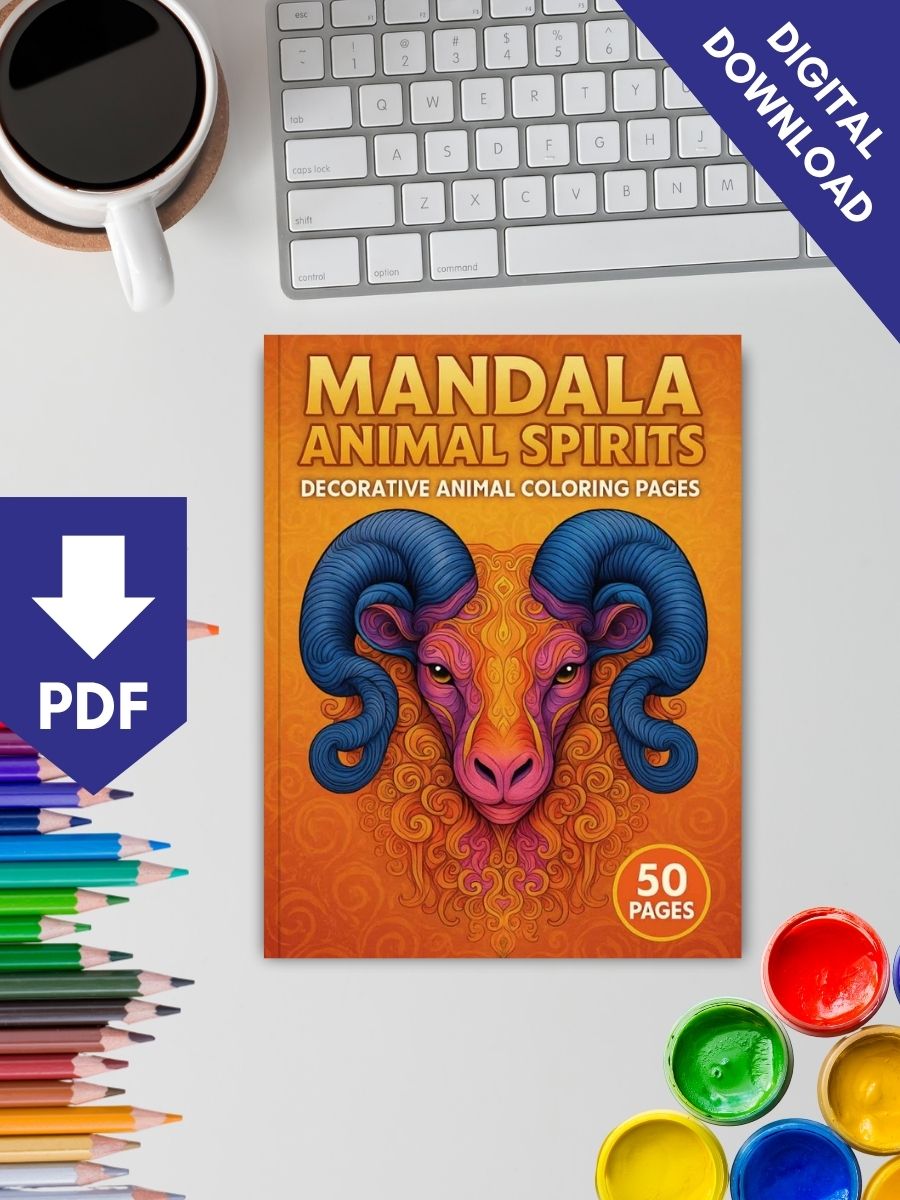 Mandala Animal Spirits – 50 Decorative Animal Pages 2 Mandala Animal Spirits – 50 Decorative Animal Pages - Image 2