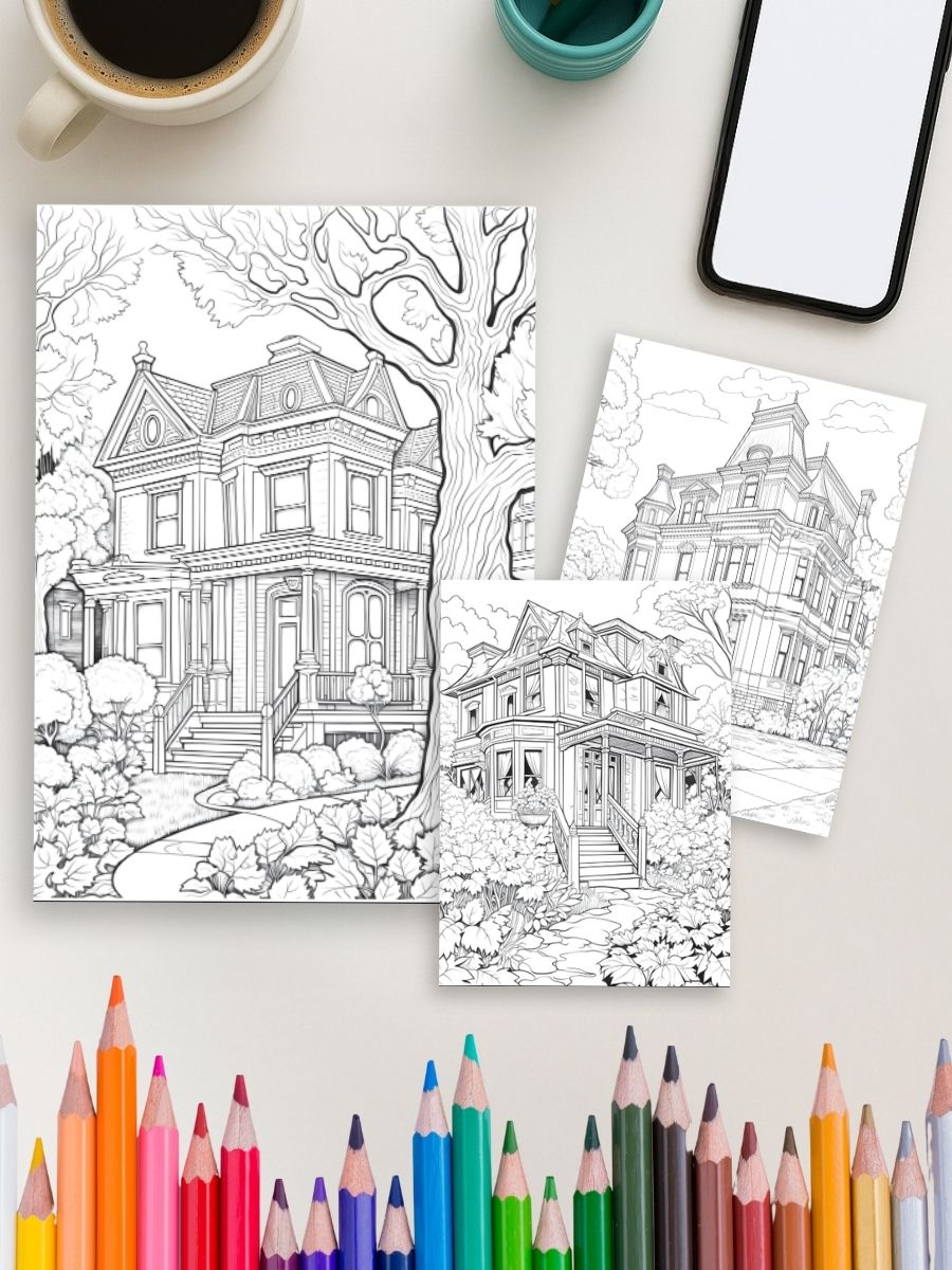 Built to Inspire – 1100+ Architectural Coloring Page Mega Bundle 4 Built to Inspire – 1100+ Architectural Coloring Page Mega Bundle - Image 4
