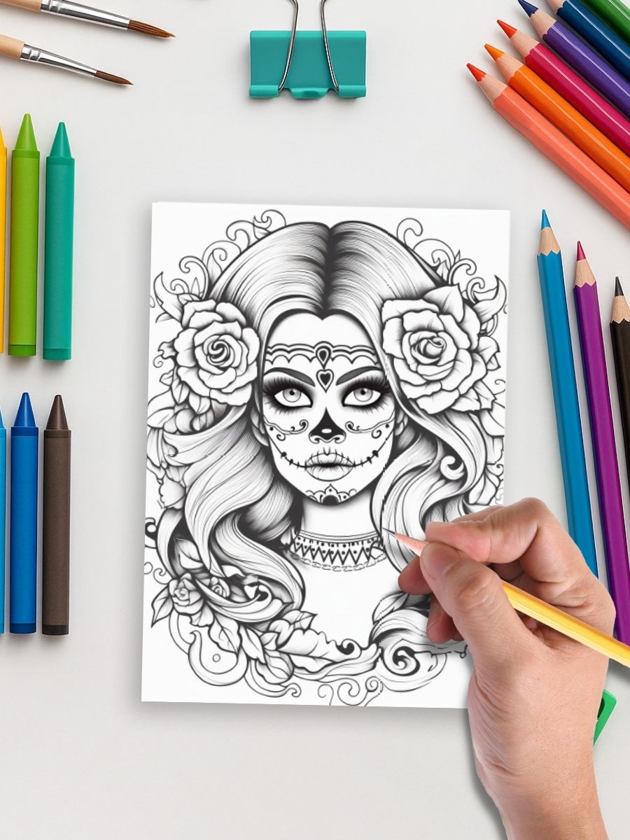 Ink & Impressions – 264 Tattoo Coloring Pages 5 Ink & Impressions – 264 Tattoo Coloring Pages - Image 5