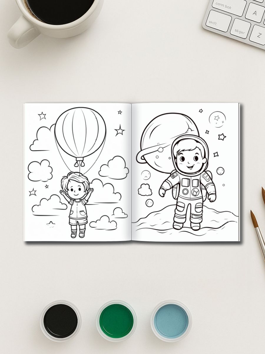 Cosmic Adventures – 155 Space Coloring Pages 5 Cosmic Adventures – 155 Space Coloring Pages - Image 5