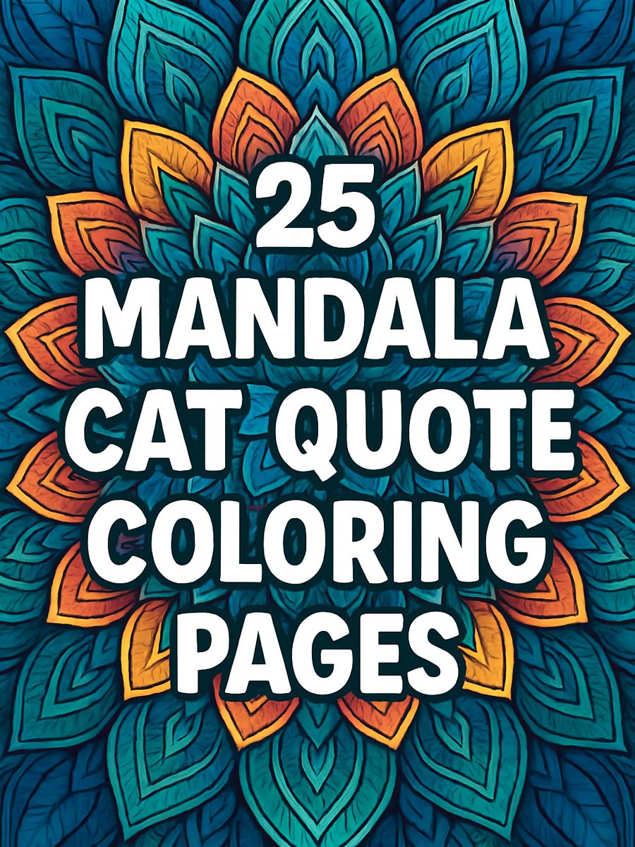 Catitude & Calm – 25 Mandala Cat Quote Pages 1 Catitude & Calm – 25 Mandala Cat Quote Pages