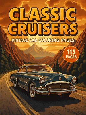 Coloring Pages for Kids 11 Classic Cruisers – 115 Vintage Car Coloring Pages