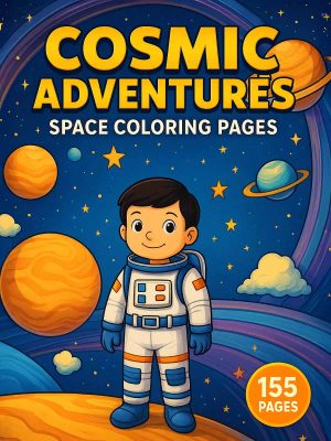 Coloring Pages for Kids 14 Cosmic Adventures – 155 Space Coloring Pages