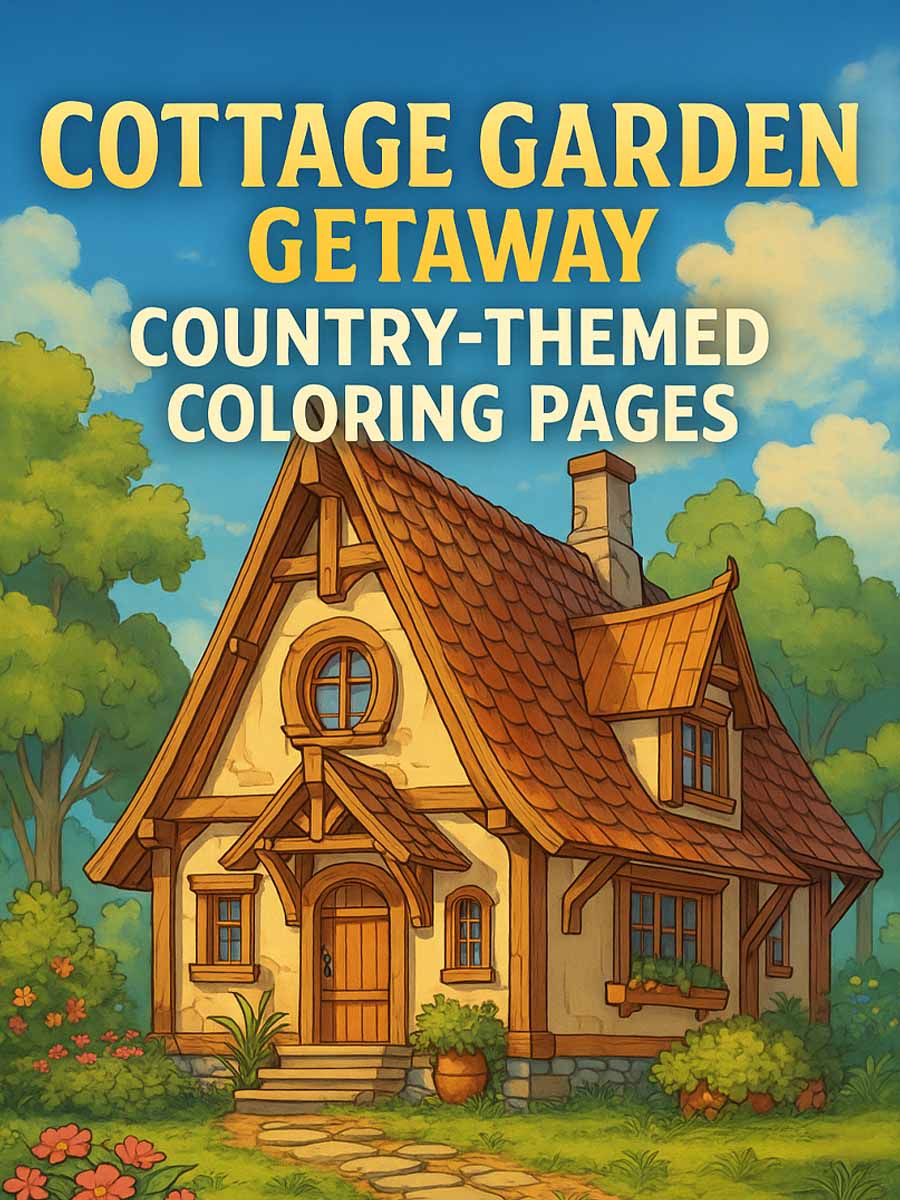 Cottage Garden Getaway – 340 Country-Themed Pages 1 Cottage Garden Getaway – 340 Country-Themed Pages