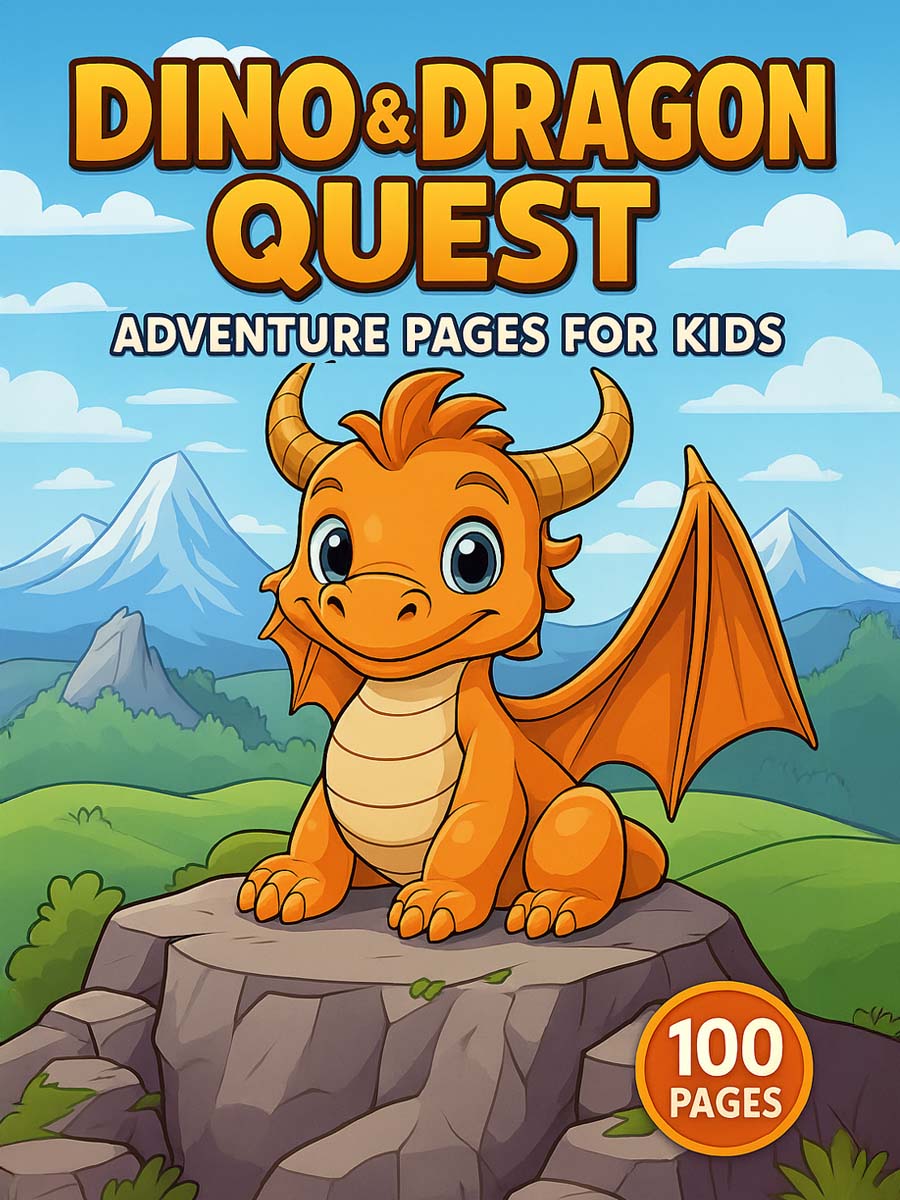 Dino & Dragon Quest – 100 Adventure Pages for Kids 1 Dino & Dragon Quest – 100 Adventure Pages for Kids