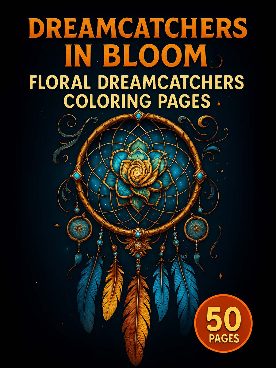 Dreamcatchers in Bloom – 50 Floral Dream Designs 1 Dreamcatchers in Bloom – 50 Floral Dream Designs