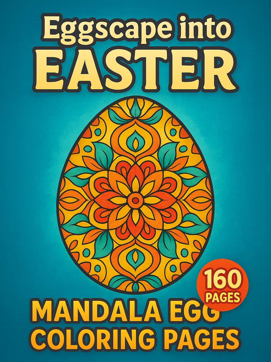 Eggscape into Easter – 160 Mandala Easter Egg Pages 1 Eggscape into Easter – 160 Mandala Easter Egg Pages