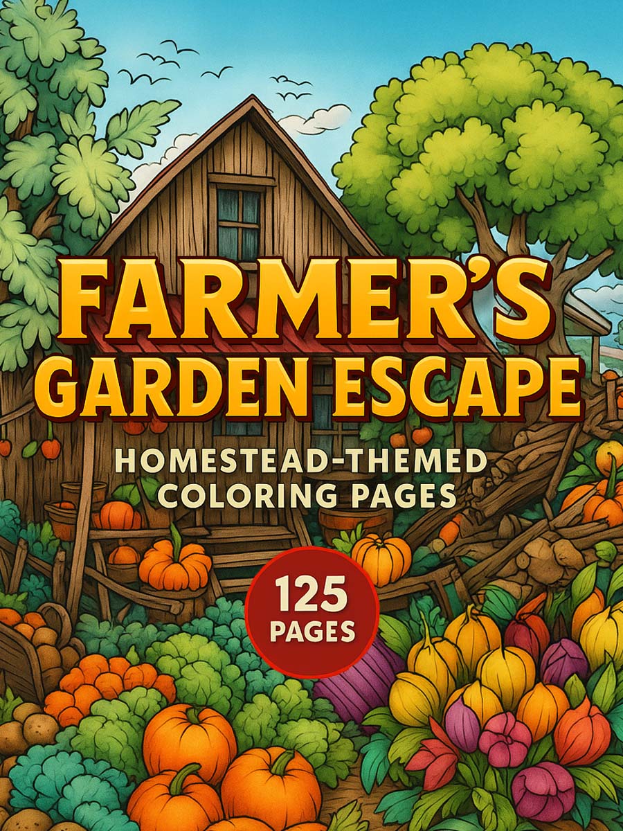 Farmer’s Garden Escape – 125 Homestead-Themed Pages 1 Farmer’s Garden Escape – 125 Homestead-Themed Pages