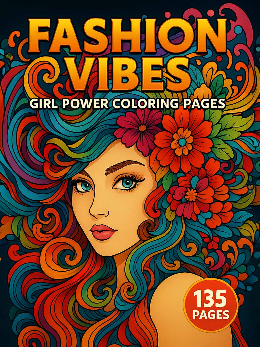 Fashion Vibes – 1357 Girl Power Coloring Pages 1 Fashion Vibes – 1357 Girl Power Coloring Pages