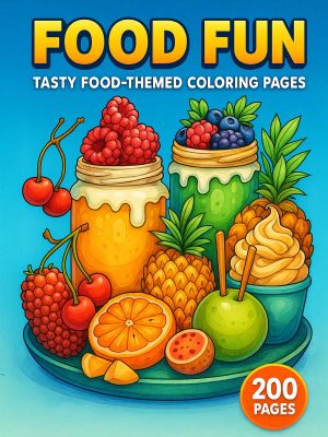 Coloring Pages for Kids 22 Food Fun – 200 Delicious Food-Themed Coloring Pages