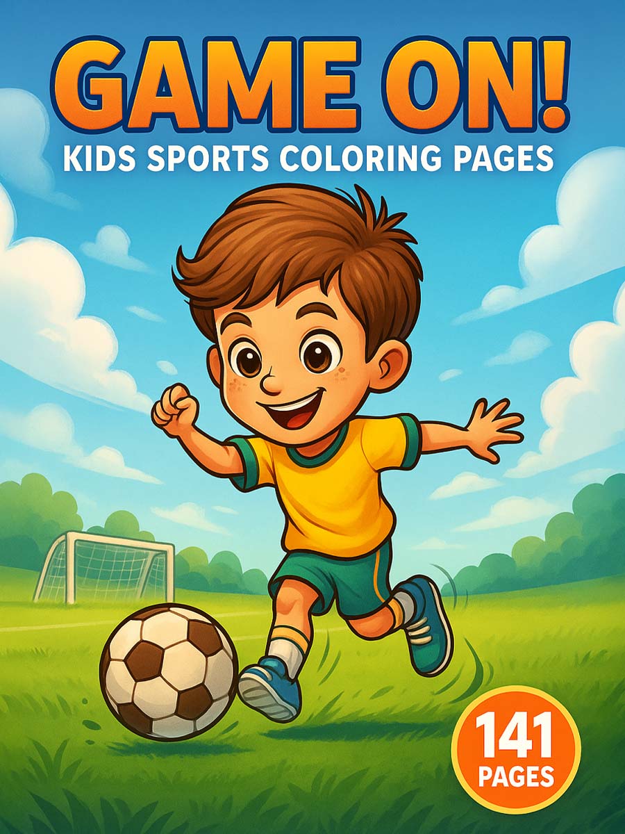 Game On! – 141 Sports & Activities Coloring Pages for Kids 1 Game On! – 141 Sports & Activities Coloring Pages for Kids