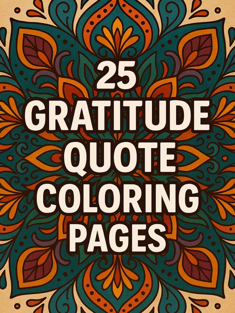 Grateful Mandalas – 25 Quote-Filled Coloring Pages 1 Grateful Mandalas – 25 Quote-Filled Coloring Pages