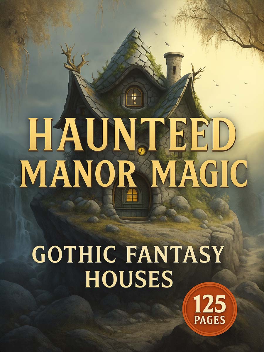 Haunted Manor Magic – 125 Gothic Fantasy Houses 1 Haunted Manor Magic – 125 Gothic Fantasy Houses