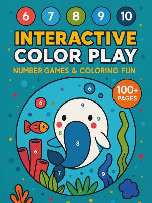 Coloring Pages for Kids 16 Interactive Color Play – Number Games & Activities to Color