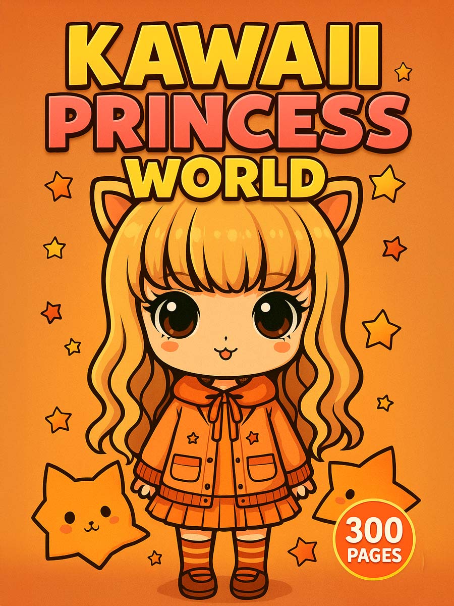 Kawaii Princess World – 300 Princess & Cute Girl Pages 1 Kawaii Princess World – 300 Princess & Cute Girl Pages