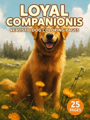 Coloring Pages for Kids 15 Loyal Companions – 25 Realistic Dog Coloring Pages