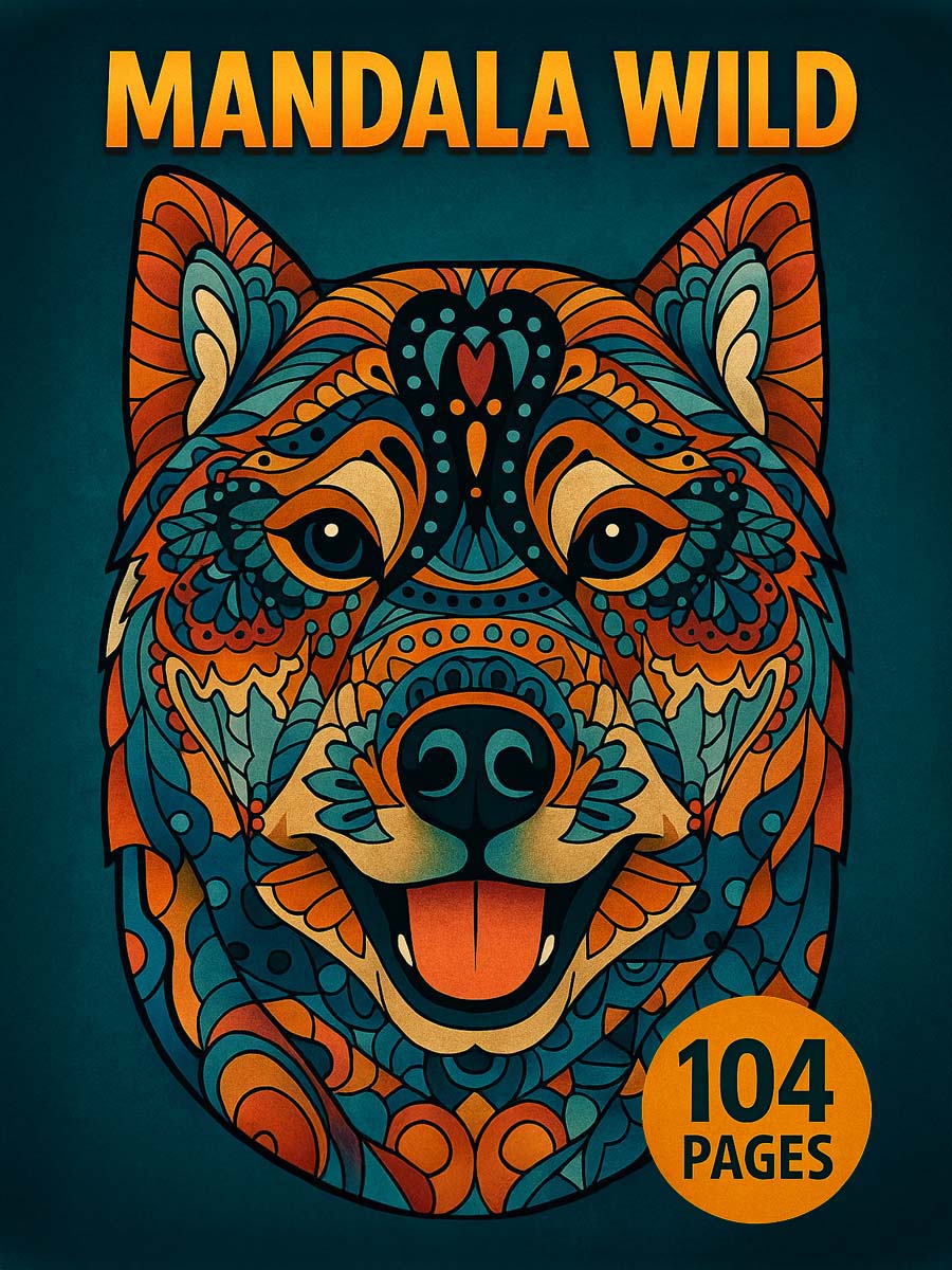 Mandala Wild – 54 Animals Filled with Intricate Patterns 1 Mandala Wild – 54 Animals Filled with Intricate Patterns
