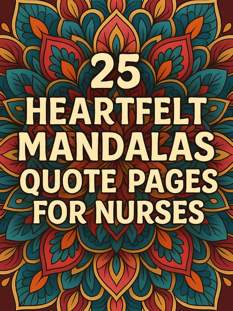 Mandalas for Nurses – 25 Heartfelt Quote Pages 1 Mandalas for Nurses – 25 Heartfelt Quote Pages