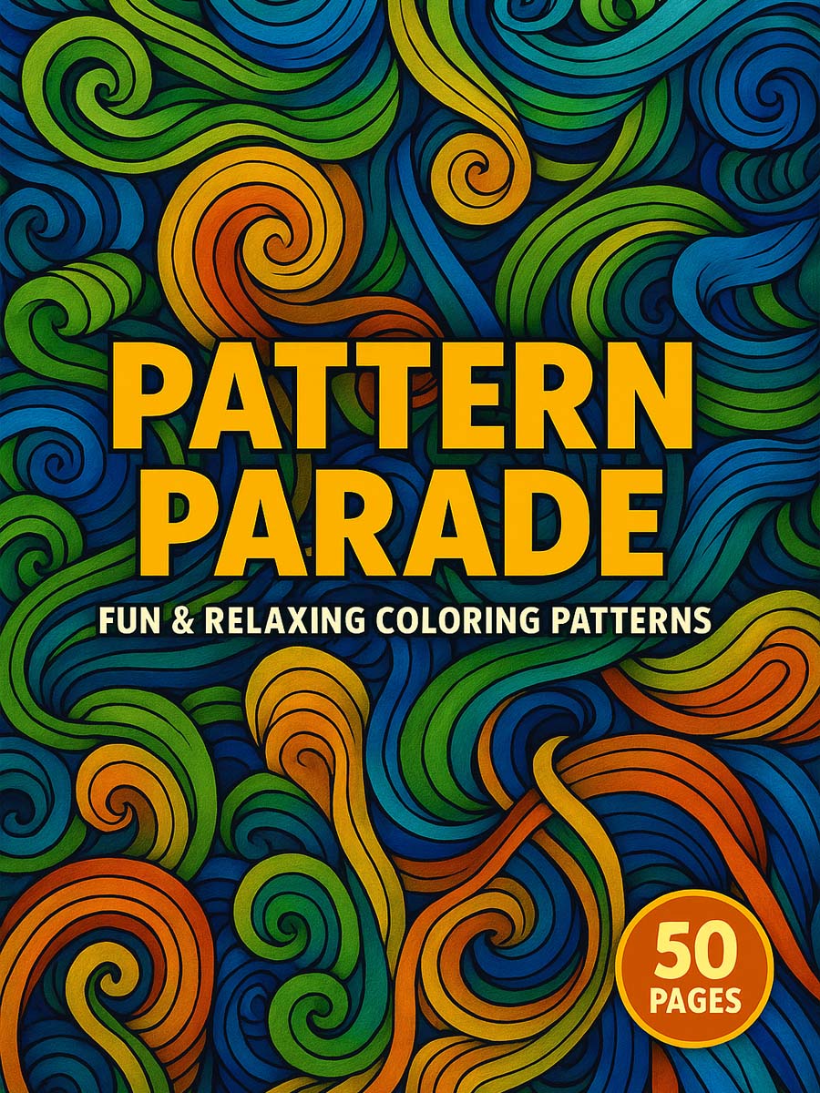 Pattern Parade – 50 Fun & Relaxing Coloring Patterns 1 Pattern Parade – 50 Fun & Relaxing Coloring Patterns