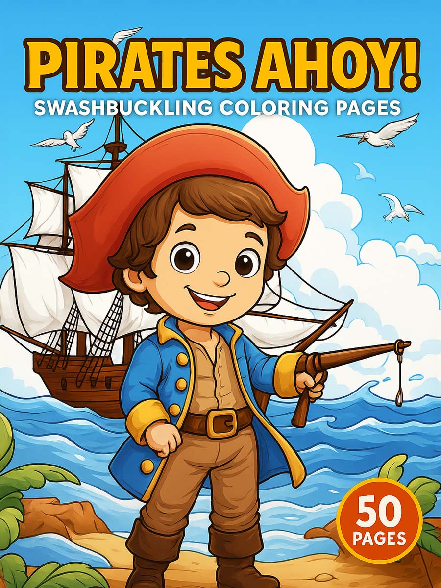 Pirates Ahoy! – 50 Swashbuckling Coloring Pages 1 Pirates Ahoy! – 50 Swashbuckling Coloring Pages