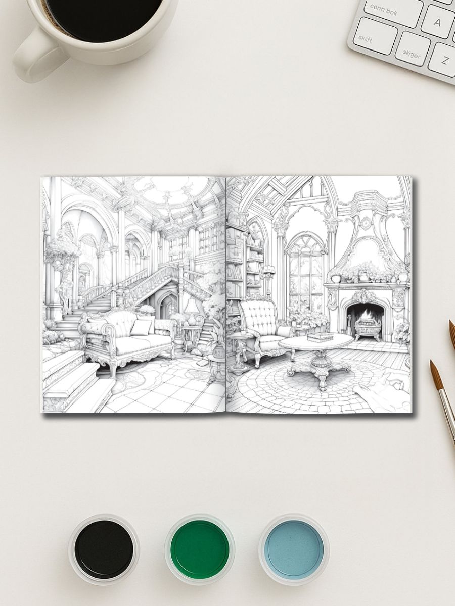 Fantasia Rooms – 50 Fantasy Interior Design Pages 3 Fantasia Rooms – 50 Fantasy Interior Design Pages - Image 3