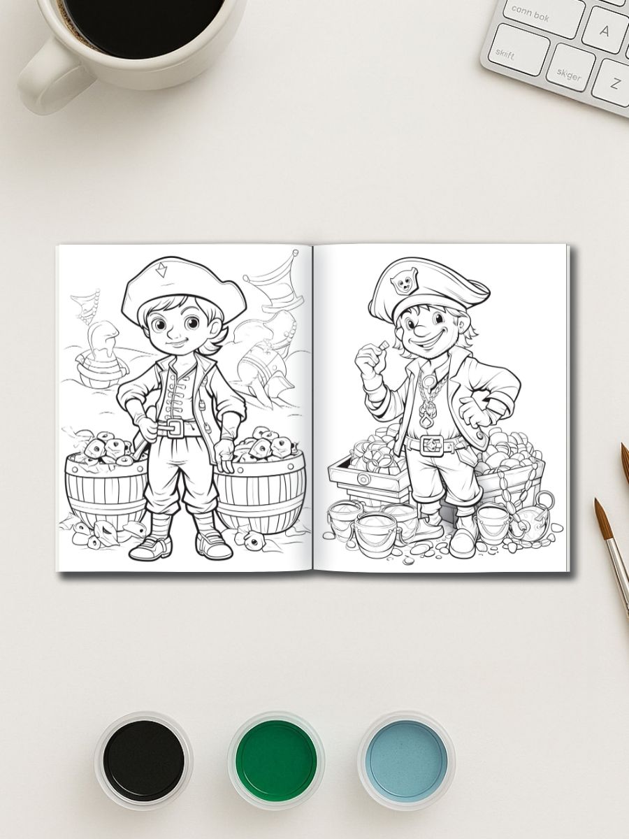 Pirates Ahoy! – 50 Swashbuckling Coloring Pages 3 Pirates Ahoy! – 50 Swashbuckling Coloring Pages - Image 3