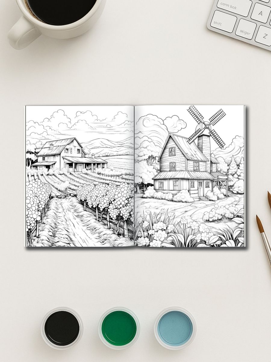 Country Bloom Life – 50 Rustic Country-Themed Pages 3 Country Bloom Life – 50 Rustic Country-Themed Pages - Image 3