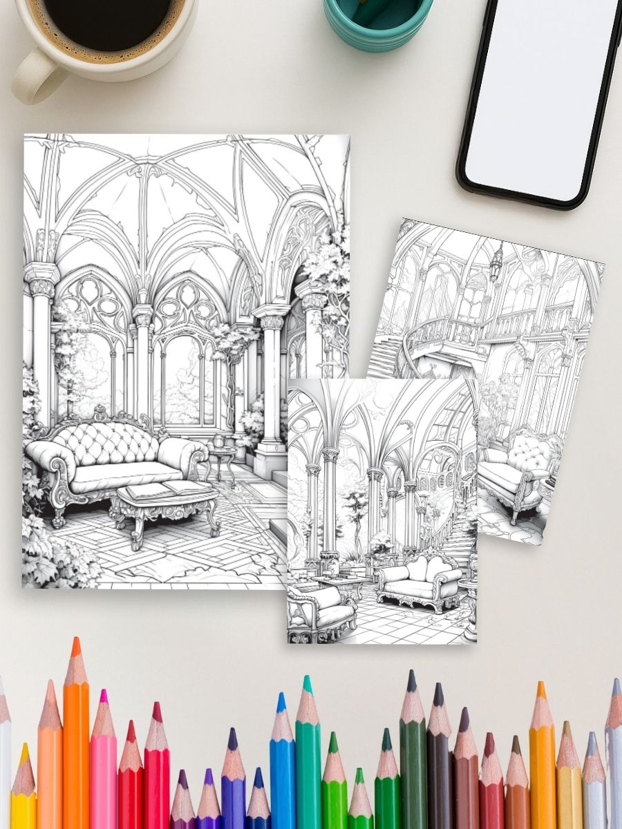 Fantasia Rooms – 50 Fantasy Interior Design Pages 4 Fantasia Rooms – 50 Fantasy Interior Design Pages - Image 4