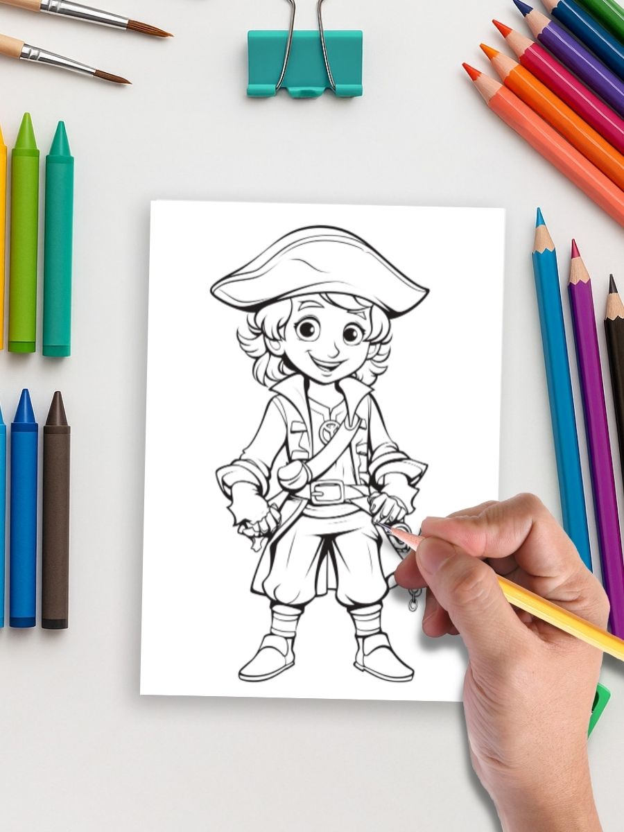 Pirates Ahoy! – 50 Swashbuckling Coloring Pages 5 Pirates Ahoy! – 50 Swashbuckling Coloring Pages - Image 5