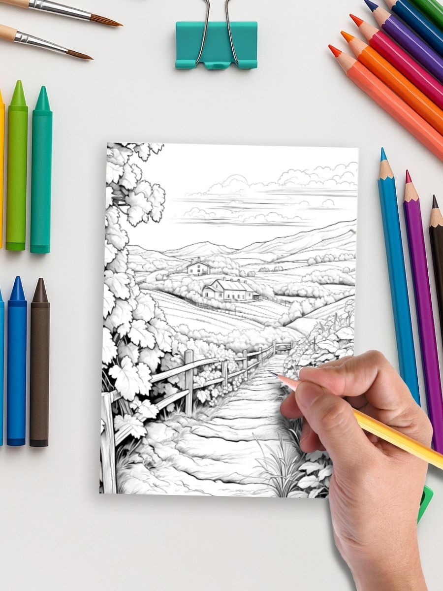 Country Bloom Life – 50 Rustic Country-Themed Pages 5 Country Bloom Life – 50 Rustic Country-Themed Pages - Image 5