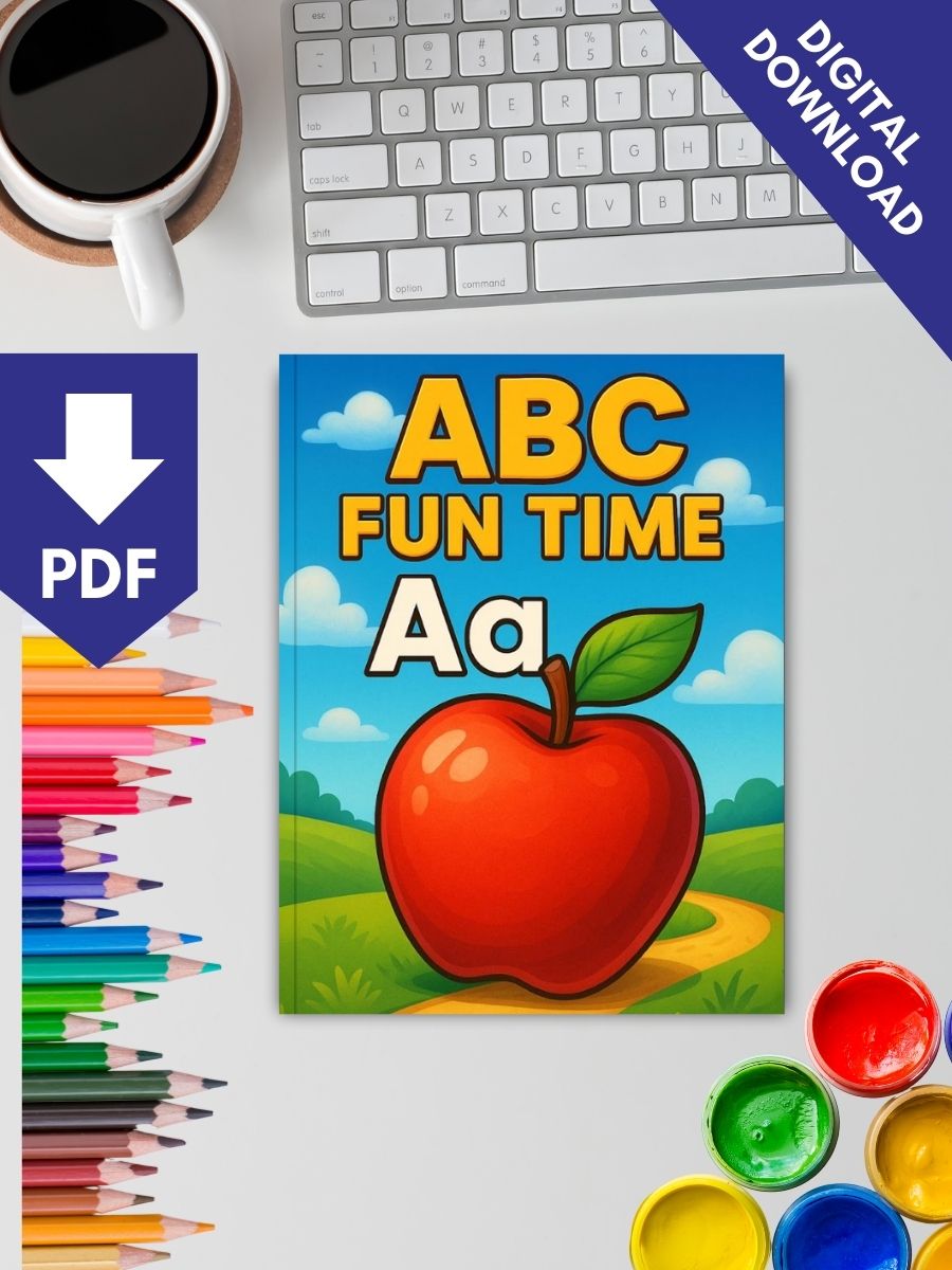ABC Fun Time – 100 Alphabet-Themed Coloring Pages 2 ABC Fun Time – 100 Alphabet-Themed Coloring Pages - Image 2